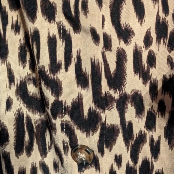 Sienna Sky Leopard Print Button Front Midi Dress XS - Picture 8 of 8